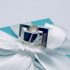 Tiffany & Co. Out of Retirement Don Berg Architectural Geometric Ring Box Pouch